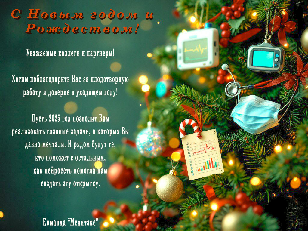 Открытка с новым 2025 годом